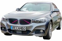 Kühler Grill Zierleisten V Streben passend für BMW F30 F31 F32 F33 F34 | Pink