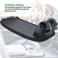 Ersatz Deckel passend für Mittelarmlehne Audi A3 8P | BJ 2003-2013 | Schwarz