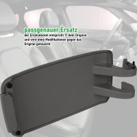 Ersatz Deckel passend für Mittelarmlehne Audi A3 8P | BJ 2003-2013 | Grau