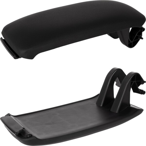 Ersatz Deckel passend für Mittelarmlehne Audi A3 8P | BJ 2003-2013 | Schwarz