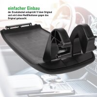 Ersatz Deckel passend für Mittelarmlehne Audi A3 8P | BJ 2003-2013 | Schwarz