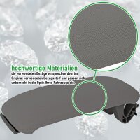 Ersatz Deckel passend für Mittelarmlehne Audi A3 8P | BJ 2003-2013 | Grau