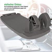 Ersatz Deckel passend für Mittelarmlehne Audi A3 8P | BJ 2003-2013 | Grau