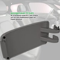 Ersatz Deckel passend für Mittelarmlehne Audi A3 8P | BJ 2003-2013 | Grau
