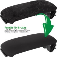 Ersatz Deckel passend für Mittelarmlehne Audi A3 8P | BJ 2003-2013 | Schwarz