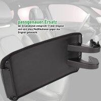 Ersatz Deckel passend für Mittelarmlehne Audi A3 8P | BJ 2003-2013 | Schwarz