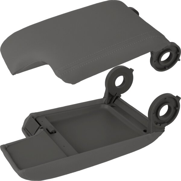 Ersatz Deckel passend für Mittelarmlehne BMW 3er E46 | BJ 1998-2007 | grau