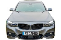 Kühler Grill Zierleisten V Streben passend für BMW X3 F25 | X4 F26 | Schwarz