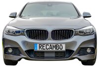 Kühler Grill Zierleisten V Streben passend für BMW G01 G02 G05 G06 G07 Schwarz