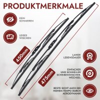 2 x CLASSIC Scheibenwischer für Ford Ka Streetka Sportka | BJ 1996 - 2008