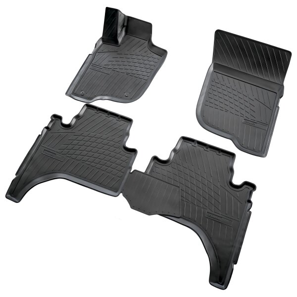3D Gummi Fussmatten passend für Mitsubishi L200 | BJ 2015-2023 | passgenau