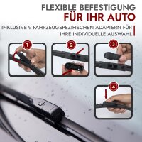 SCHEIBENWISCHER VORNE + HINTEN für OPEL MERIVA B | BJ 2010-2017