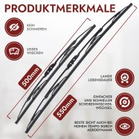 2 x CLASSIC Scheibenwischer für Ford Transit Connect Tourneo | BJ 2002 - 2013