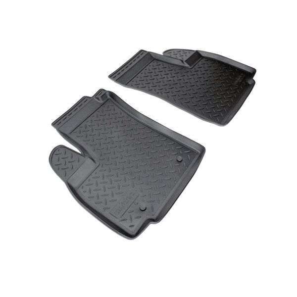 3D Gummi Fussmatten vorne  für FIAT Doblo + Doblo Cargo | 2000-2010 |  mit Rand