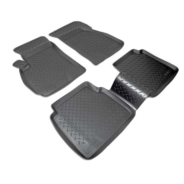 3D Gummi Fussmatten für HYUNDAI Santa FE | SM | BJ 2000-2006 | passgenau + Rand