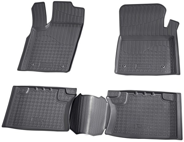 3D Gummi Fussmatten für JEEP Grand Cherokee | WK2 | ab 2010> | passgenau + Rand