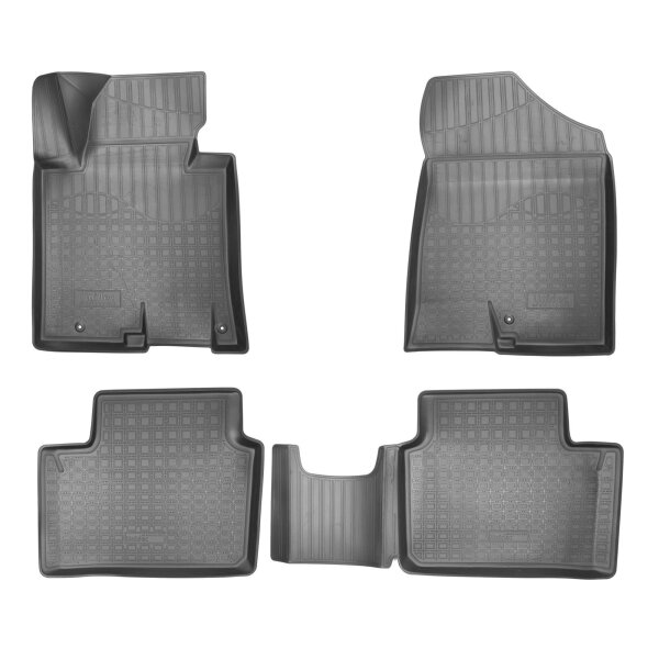3D Gummi Fussmatten für KIA Ceed | Pro Ceed | Ceed SW | JD | 2012-2018 | + Rand