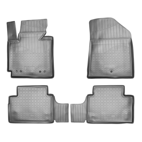 3D Gummi Fussmatten für KIA Soul | Typ PS | BJ 2014 - 2019 | passgenau mit Rand