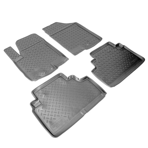 3D Gummi Fussmatten für KIA Venga | Typ YN | BJ 2009 - 2019 | passgenau + Rand