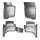 3D Gummi Fussmatten für MITSUBISHI L200 | ab BJ 2015> | passgenau mit Rand