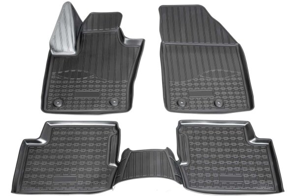 Premium 3D Gummi Fußmatten für FIAT 500X | ab BJ 2014- | passgenau mit Rand