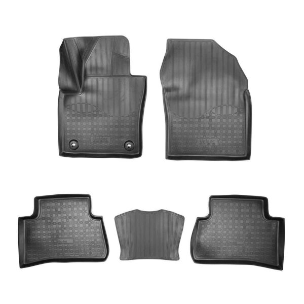 3D Gummi Fußmatten für Toyota C-HR Frontantrieb | ab 2016> | passgenau mit Rand