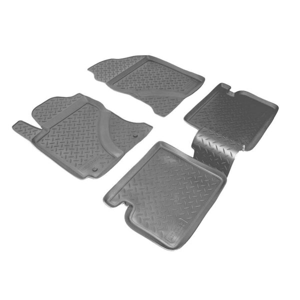 3D Gummi Fußmatten für Toyota Corolla | E12 | BJ 2001-2007 | passgenau mit Rand