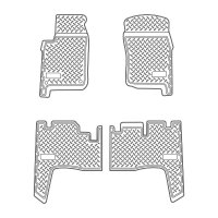 3D Gummi Fußmatten für Toyota Land Cruiser | Typ J7 | BJ 1985-1994 | mit Rand