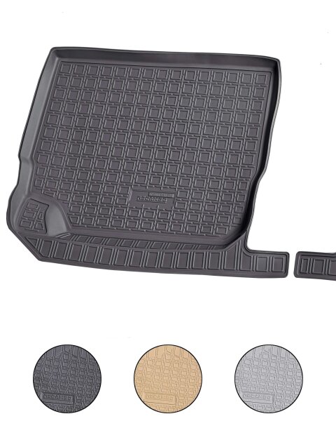 3D Gummi Fussmatten für SKODA Kodiaq 7-Sitzer | ab BJ 2017> | passgenau + Rand