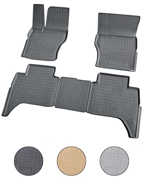 3D Gummi Fussmatte für Range Rover Sport II | Typ L494, LW | ab 2013- | mit Rand