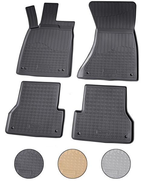 Gummi Fussmatten für AUDI A6 C7 4G Allroad Avant Limo 2011-2018 passgenau + Rand