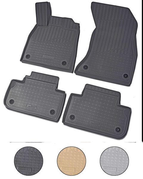 3D Gummi Fussmatten für AUDI Q5 SQ5 | Typ FY | BJ ab 2017> | passgenau + Rand