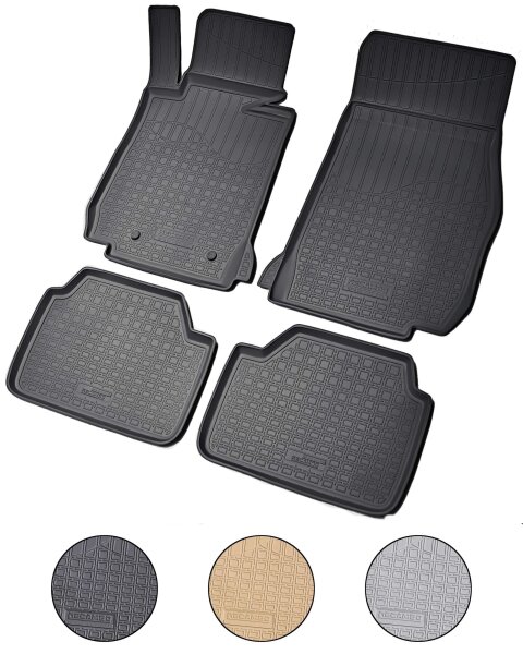 3D Gummi Fussmatten für BMW 1er | Typ F20 F21 | BJ 2011-2019 | passgenau + Rand
