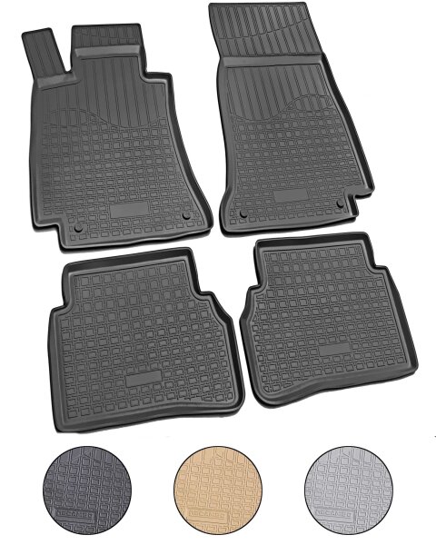 3D Gummi Fussmatten für MERCEDES C-Klasse | W205 | S205 | ab 2014> | passgenau