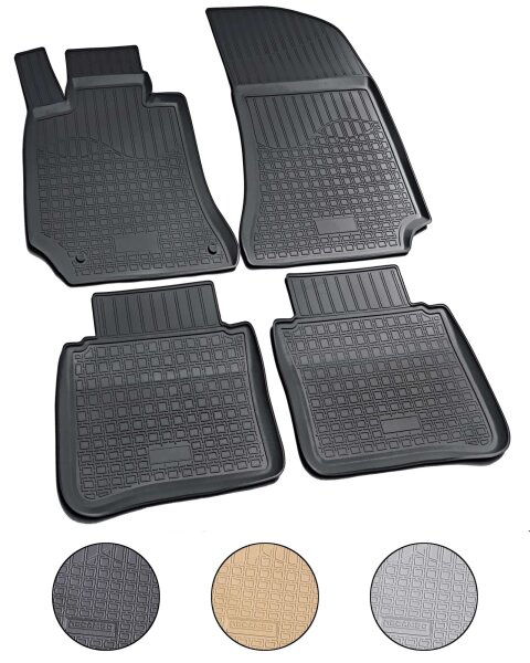 3D Gummi Fussmatten für MERCEDES E-Klasse | W212 | S212 | 2009-2016 | passgenau