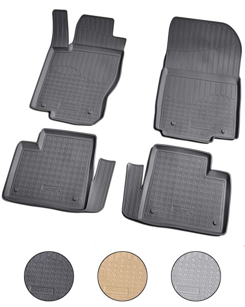 3D Gummi Fussmatten für MERCEDES M / GLE Klasse W166 | 2011-2018 | mit Rand