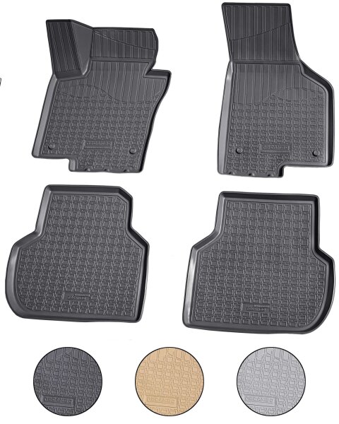 3D Gummi Fussmatten für VW Jetta VI | Baujahr 2010-2018 | passgenau mit Rand