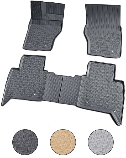 3D Gummi Fussmatten für LAND ROVER Discovery V | BJ ab 2017> | passgenau + Rand