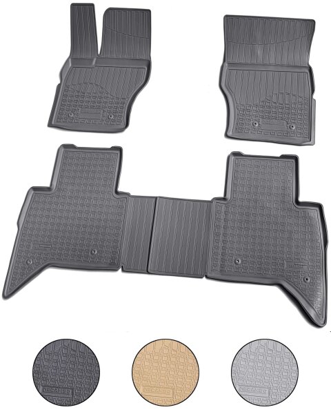 3D Gummi Fussmatten für RANGE ROVER | kurzer Radstand LG L405 ab 2012 passgenau