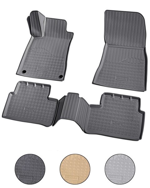 3D Gummi Fussmatten für MERCEDES CLA | C118 X118 | ab 2018> | passgenau + Rand
