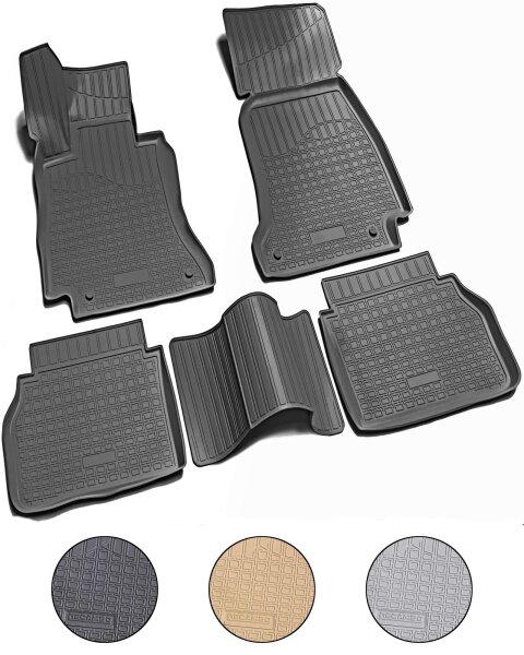 3D Gummi Fussmatten für MERCEDES E-Klasse | W213 | S213 | ab 2016> | passgenau