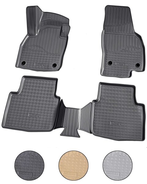 3D Gummi Fussmatten für SEAT Ibiza V | KJ1 | BJ ab 2017> | passgenau mit Rand