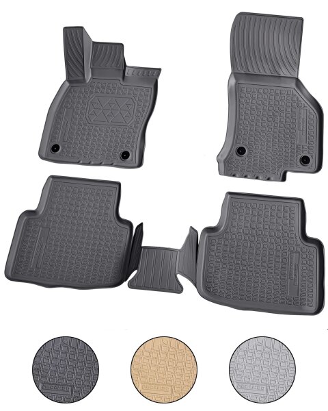 3D Gummi Fussmatten für VW Passat | 3G B8 | ab BJ 2014> | passgenau + Rand