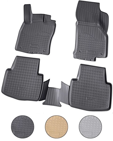 3D Gummi Fussmatten für VW Golf Sportsvan | ab BJ 2014> | passgenau + Rand