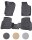 3D Gummi Fussmatten für SEAT Ibiza | Typ 6J | BJ 2008-2017 | passgenau mit Rand