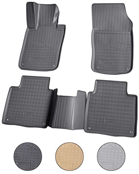 3D Gummi Fussmatten für VOLVO V90 II | S90 | ab BJ 2016> | passgenau mit Rand