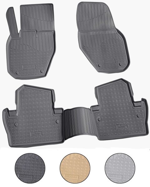 3D Gummi Fussmatten für VOLVO V60 I | BJ 2010-2018 | passgenau mit Rand