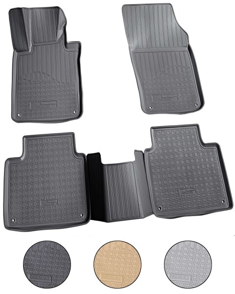 3D Gummi Fussmatten für VOLVO S90 | V90 | ab BJ 2016> | passgenau mit Rand