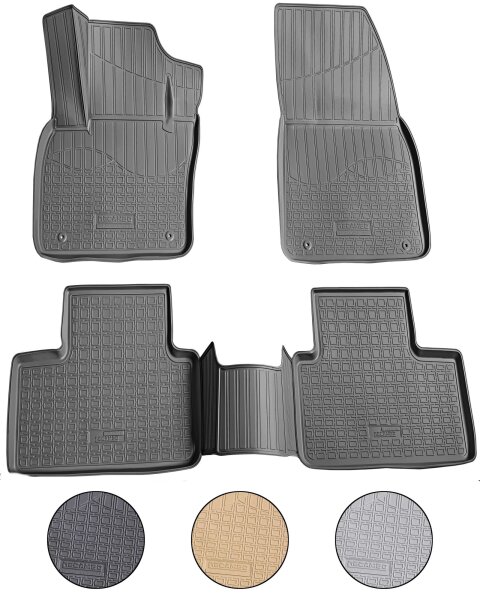 3D Gummi Fussmatten für VOLVO XC40 | BJ ab 2017> | passgenau mit Rand