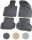Gummi Fussmatten für AUDI A3 8P Sportback Cabrio | 2003-2013 | passgenau + Rand